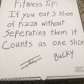 Barnstormers Pizza & More - Neat message put on every box! - Pizza Near Me - St. Joseph, Michigan Barnstormers Pizza & More - Neat message put on every box! - Pizza Near Me - St. Joseph, Michigan