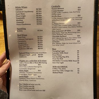 Cellar on Penn - Drink menu - Wineries Near Me - Pittsburgh, Pennsylvania