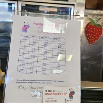 Phoenix Bakery - Menu - Bakeries Near Me - Los Angeles, California