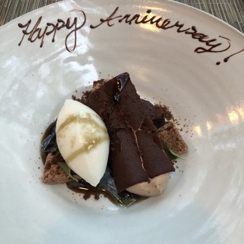Boka - Dark Chocolate dessert from tasting menu with frozen goat yogurt, mint, and thyme - New American Near Me - Chicago, Illinois Boka - Dark Chocolate dessert from tasting menu with frozen goat yogurt, mint, and thyme - New American Near Me - Chicago, Illinois