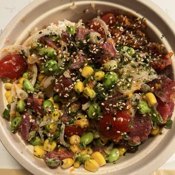 Poké House - Warm Springs - Large Poke Bowl (top) - Seafood Near Me - Fremont, California Poké House - Warm Springs - Large Poke Bowl (top) - Seafood Near Me - Fremont, California