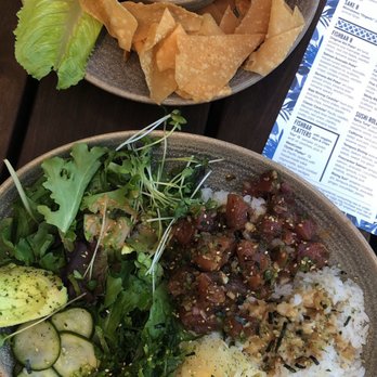 Pacific Catch - Original ahi poke appetizer (top) Japanese wasabi ahi poke bowl (bottom) - Seafood Near Me - Cupertino, California Pacific Catch - Original ahi poke appetizer (top) Japanese wasabi ahi poke bowl (bottom) - Seafood Near Me - Cupertino, California