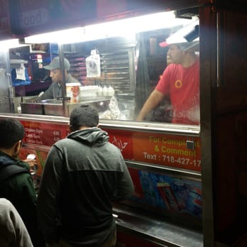 Shah's Halal Cart - Food Truck at night - Halal Near Me