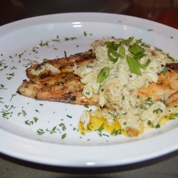 Morrow's - Redfish topped with crab and lemon butter sauce - Cajun/Creole Near Me - New Orleans, Louisiana Morrow's - Redfish topped with crab and lemon butter sauce - Cajun/Creole Near Me - New Orleans, Louisiana
