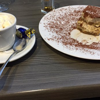Resto 26 - Cappuccino and tiramisu. - French Near Me - Brussels, BRU