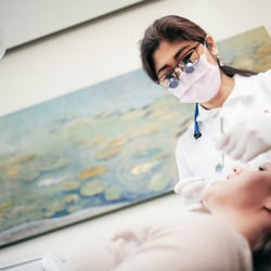 Pearl District Dental - Dr. Mika at work