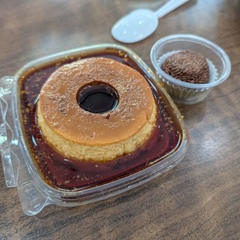 Brazuca Cafe - Flan + brigadeiro. - Brazilian Near Me - Costa Mesa, California