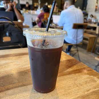 GREY Cafe - Large ice coffee - Cafes Near Me - Flushing, New York