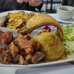 Rice and Beans Diner - mofongo with chicken