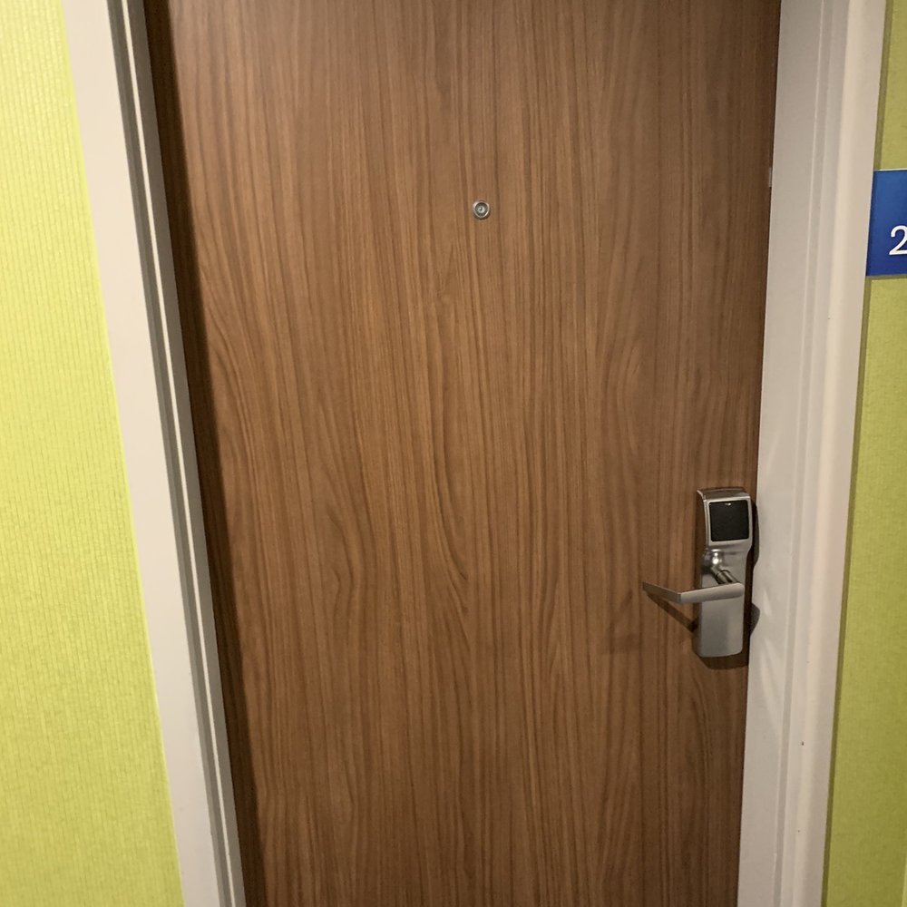 Front door to room standard key access Front door to room standard key access