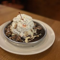 BJ's Restaurant & Brewhouse - Triple Chocolate Pizookie Made With Ghirardelli