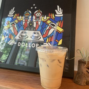 Dollop Coffee - Iced lavender latte - Coffee & Tea Near Me - Chicago, Illinois