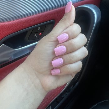 Utopia Salon - Clear base with bubble gum pink polish - Nail Salons Near Me - Fair Oaks, California Utopia Salon - Clear base with bubble gum pink polish - Nail Salons Near Me - Fair Oaks, California
