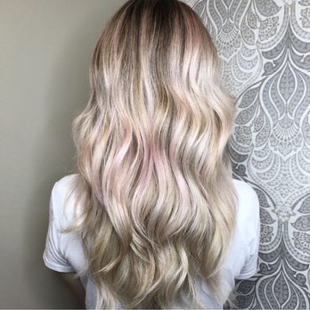 Be Hair Now - Hints of pink. Full highlight and cut - Hair Salons Near Me - Estero, Florida Be Hair Now - Hints of pink. Full highlight and cut - Hair Salons Near Me - Estero, Florida