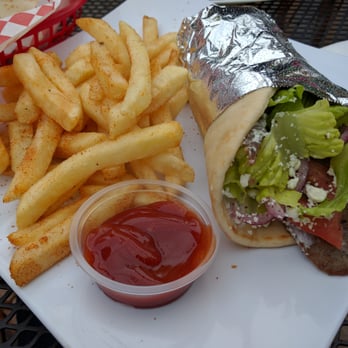 Habibi Cafe - Gyro with fries. - Hookah Bars Near Me - San Antonio, Texas Habibi Cafe - Gyro with fries. - Hookah Bars Near Me - San Antonio, Texas