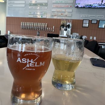 Ash & Elm Cider - Bar area, Black Cherry Cider, Juniper Rose Cider - Cideries Near Me - Carmel, Indiana Ash & Elm Cider - Bar area, Black Cherry Cider, Juniper Rose Cider - Cideries Near Me - Carmel, Indiana