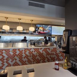 Order and cooking area