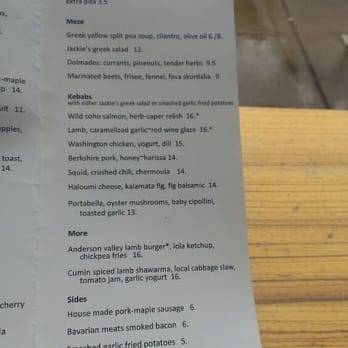 Lola - Greek Near Me - Seattle, Washington