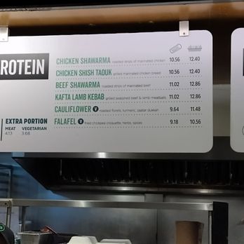 NAYA - Prices as of May 15, 2023 for wrap and bowl - Lebanese Near Me - New York, New York