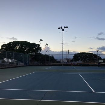 Kapaolono Community Park - Tennis courts with huge cracks overlooking the basketball courts and the pool - Parks Near Me - Honolulu, Hawaii Kapaolono Community Park - Tennis courts with huge cracks overlooking the basketball courts and the pool - Parks Near Me - Honolulu, Hawaii