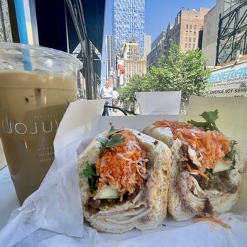 JoJu - classic and VN iced Cold Brew Vietnamese Coffee The "Sweet JoJu" Banh Mi - Sandwiches Near Me - New York, New York