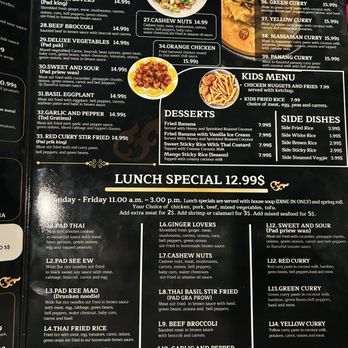 Thai Table - Menu - Thai Near Me - Dayton, Ohio