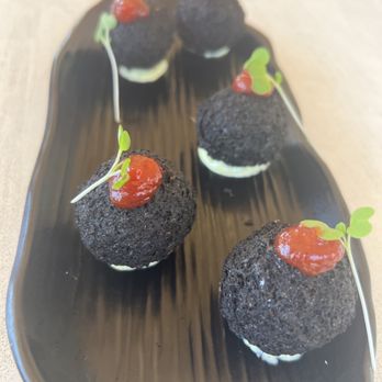 Xup Xup - Squid ink fritters - Mediterranean Near Me - Barcelona, B Xup Xup - Squid ink fritters - Mediterranean Near Me - Barcelona, B
