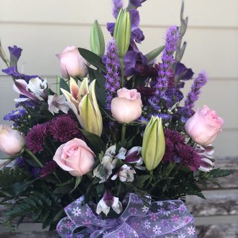 Good Scents - Pretty purple tone arrangement - Florists Near Me - Oakley, California