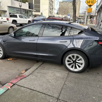 Window Tinting A Plus - rear windows at 25% - Auto Detailing Near Me - Oakland, California