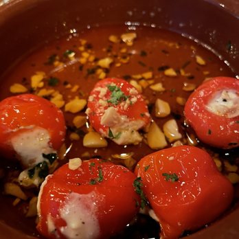 Sa*vor Tapas Bar - Goat Cheese Stuffed Peppadews Plate - Tapas Bars Near Me - Amarillo, Texas Sa*vor Tapas Bar - Goat Cheese Stuffed Peppadews Plate - Tapas Bars Near Me - Amarillo, Texas