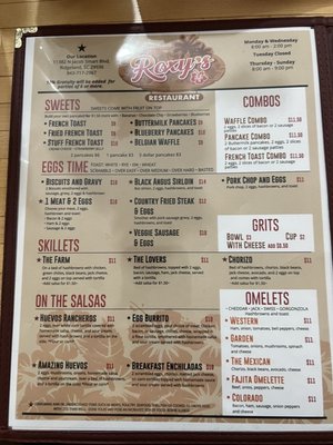 Menu photo 4 Roxys Restaurant Ridgeland, SC Menu photo 4 Roxys Restaurant Ridgeland, SC