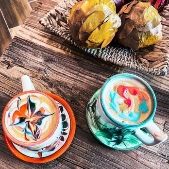 CFS Coffee - Rainbow latte art! - Coffee & Tea Near Me - Orlando, Florida