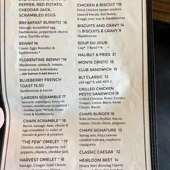 Chaps Coffee - Menu - Bakeries Near Me - Spokane, Washington