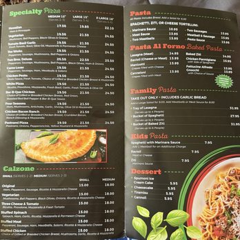 Two Brothers From Italy - Menu - Pizza Near Me - Tehachapi, California