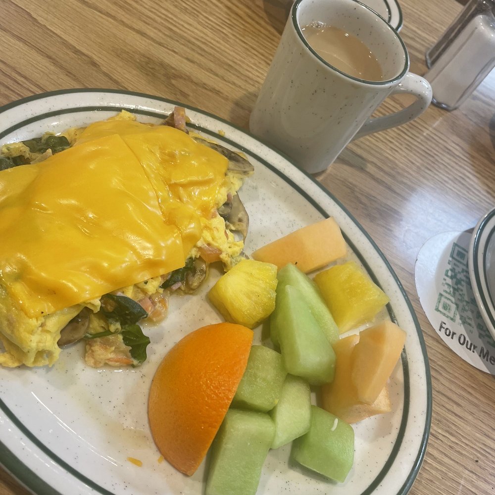 Penfold's Cafe & Bakery - Hallendase omelet with American (instead of Swiss) and sauce on side. Plenty of flavors without the sauce - Breakfast & Brunch Near Me - Temecula, California Penfold's Cafe & Bakery - Hallendase omelet with American (instead of Swiss) and sauce on side. Plenty of flavors without the sauce - Breakfast & Brunch Near Me - Temecula, California