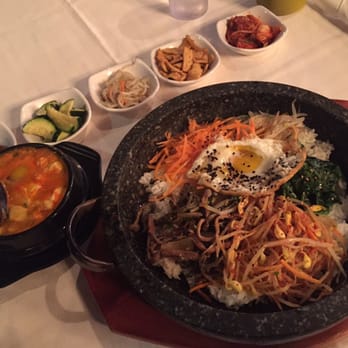 GOGI - Hot stone bibimbap with seafood tofu soup combo. - Sushi Bars Near Me - Chandler, Arizona