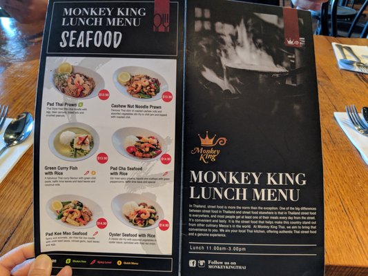 Menu photo 1 Monkey King Thai Restaurant - Lindfield Lindfield, NSW Menu photo 1 Monkey King Thai Restaurant - Lindfield Lindfield, NSW