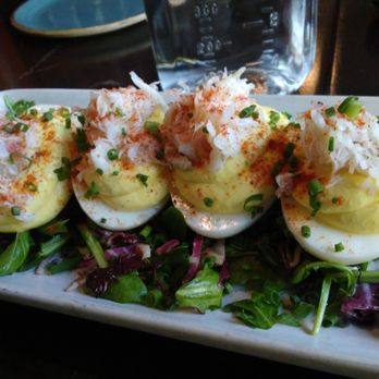 OSO Sonoma - creamy crab deviled eggs - New American Near Me - Sonoma, California