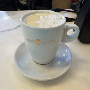 Santa Chiara Caffe - White Hot Chocolate - Cafes Near Me - Long Island City, New York