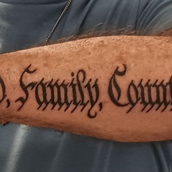 Royal Six Tattoo - God, Family, Country - Tattoo Near Me - Placerville, California