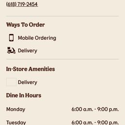 order details on the menu order details on the menu