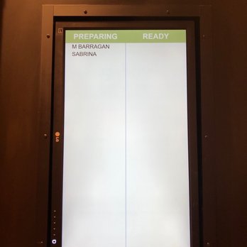 Panera Bread - Their screen to see if your order is ready. - Sandwiches Near Me - La Verne, California