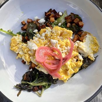 Canopy Central Cafe and Bar - Veggie scramble with added eggs - New American Near Me - Washington, DC, District of Columbia