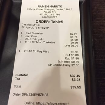 Ramen Naruto - Like I said very reasonable - Ramen Near Me - Azusa, California