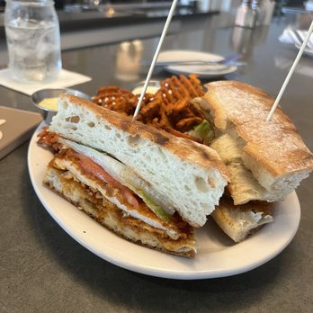 The Little Lion - Hot honey chicken sandwich with different bread from last time. - Breakfast & Brunch Near Me - Ventura, California The Little Lion - Hot honey chicken sandwich with different bread from last time. - Breakfast & Brunch Near Me - Ventura, California