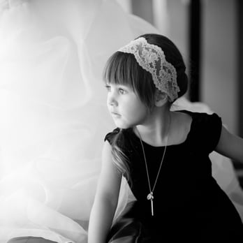 Aaron Willcox Photography - My sweet flower girl looking out the window and playing around my dress. - Photographers Near Me