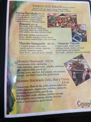 Menu photo 5 Cocuyo’s Restaurant Soledad, CA
