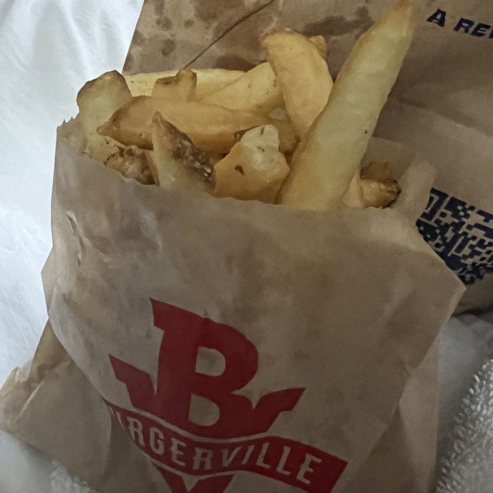 Large fries. (Skip them)