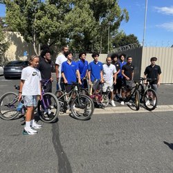 Game Fit - Bikers participating in the fundraiser