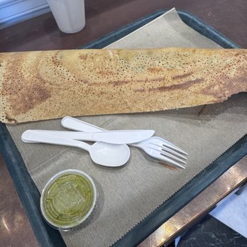 Hampton Chutney Astor Place - Dosa with cilantro sauce - Indian Near Me - New York, New York Hampton Chutney Astor Place - Dosa with cilantro sauce - Indian Near Me - New York, New York